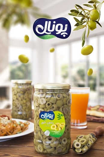 زیتون شور ورقه شده  Solty Olives With Out Core 680g | شرکت آریا شور