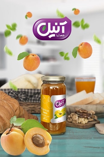 مربای زرد آلوی  Aprricot Jam 300g | شرکت آریا شور