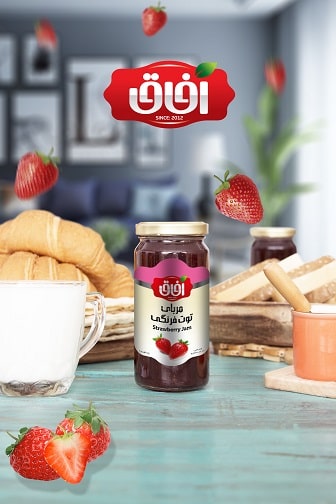 مربای توت فرنگی  Strawberry Jam 300 g | شرکت آریا شور