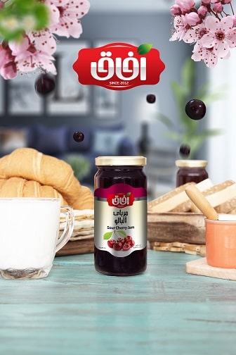 مربای آلبالو  Sour Cherry Jam 300g | شرکت آریا شور