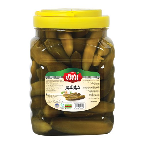 خیارشور سوپر ویژه   Pickled Cucumbers  2500 g | شرکت آریا شور