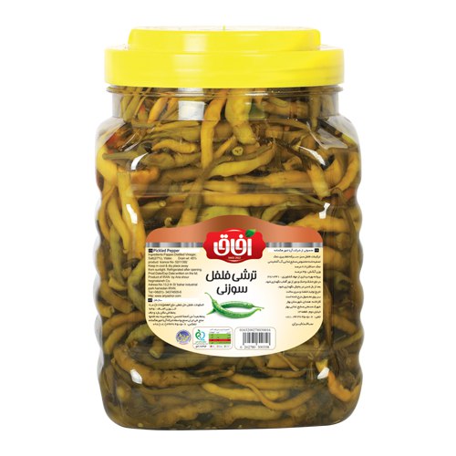 ترشی فلفل سوزنی  Pickled Pepper  2500 g | شرکت آریا شور