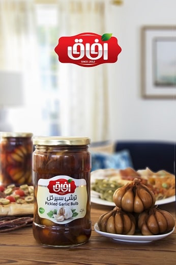 ترشی سیرگل  Pickled Garlic Bulb 680 g | شرکت آریا شور