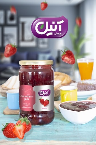 مربای توت فرنگی  Strawberry Jam 800 g | شرکت آریا شور