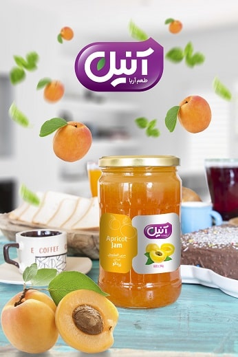 مربای زرد آلو  Apricot Jam 800 g | شرکت آریا شور