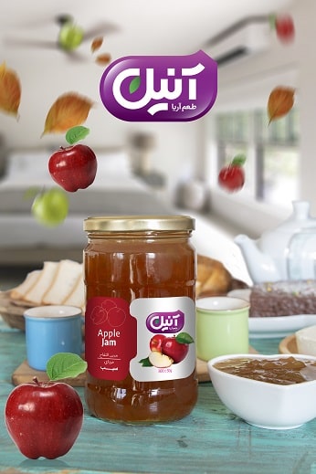 مربای سیب   Apple Jam 800 g | شرکت آریا شور